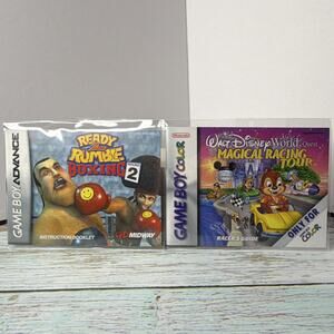 Ready 2 Rumble Boxing: Round 2 Disney Magical Racing - Nintendo GBA Gameboy Adv